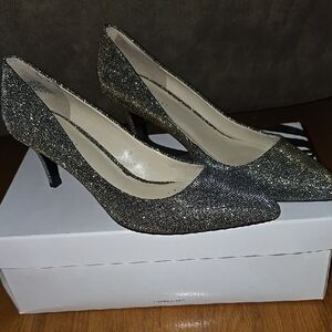 Nine West Glittery Black Heels